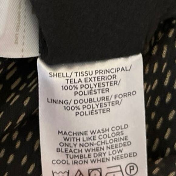 NEW Ann Taylor LOFT Black Pull On Polka Dots High Waisted Ruffle Mini Skirt XS - Picture 5 of 5